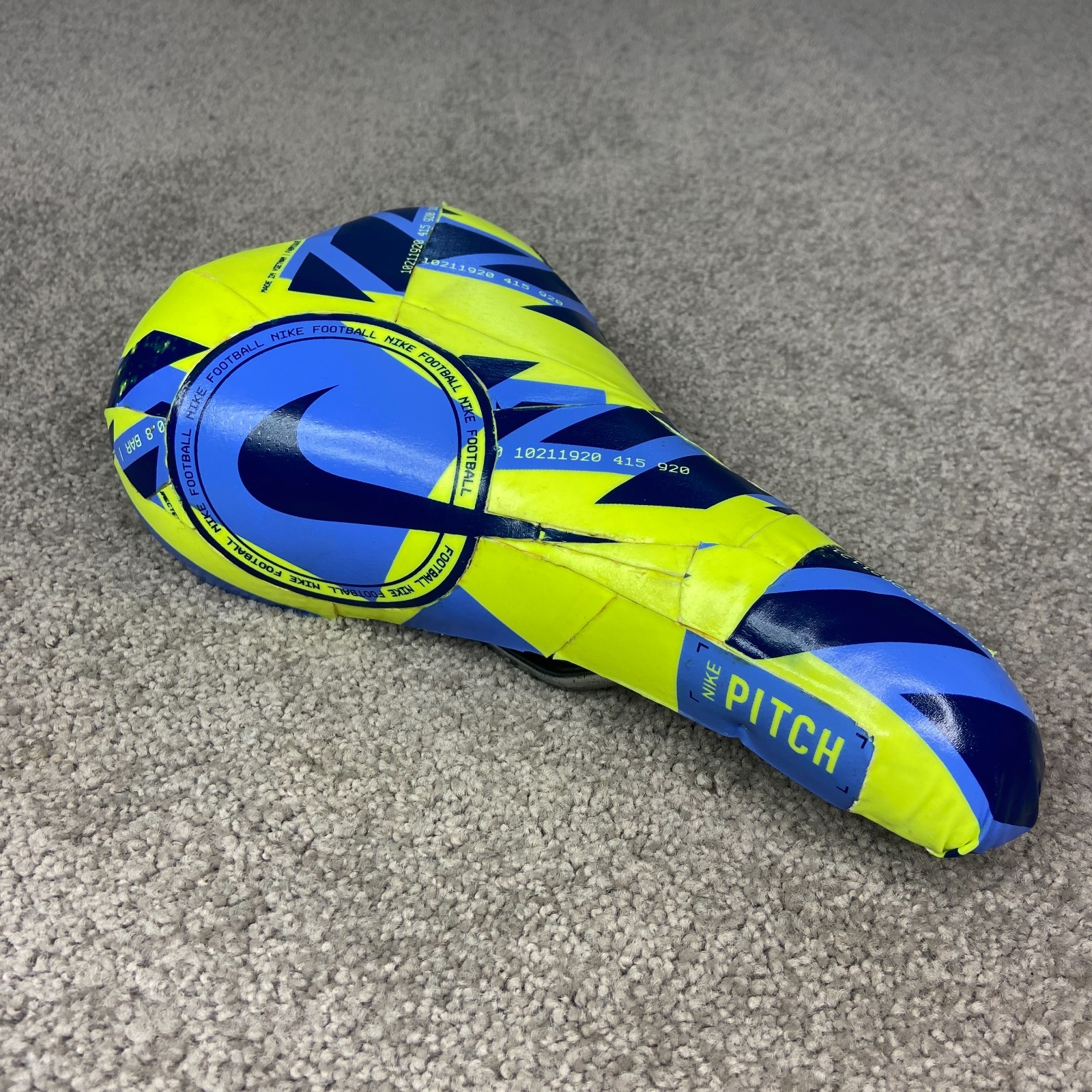 Custom Made Nike Bike Saddle Upcycled Soccer Ball Comfort Seat