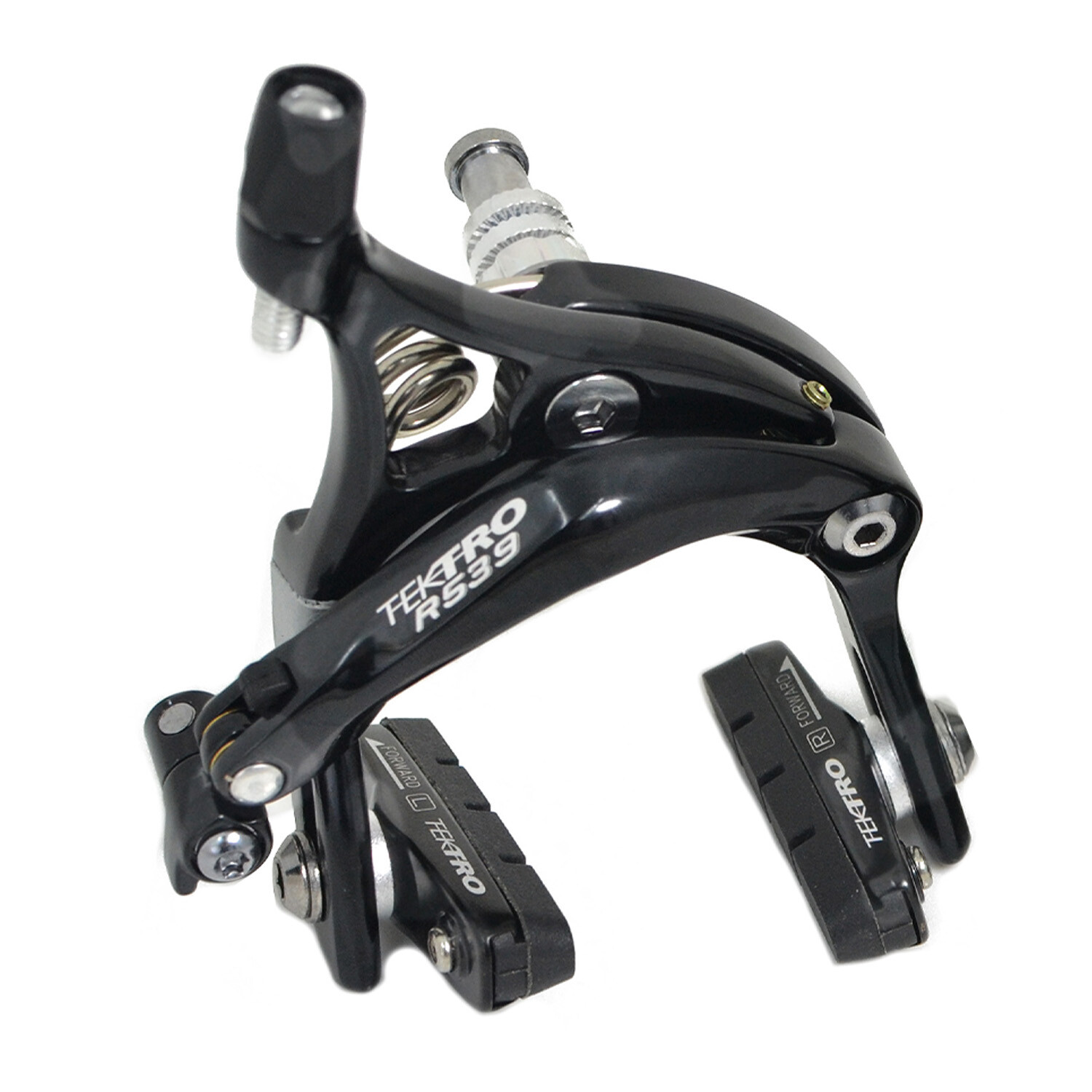 Tektro R539 Caliper Brake Set 47-59mm with QR Recessed Mount , Black