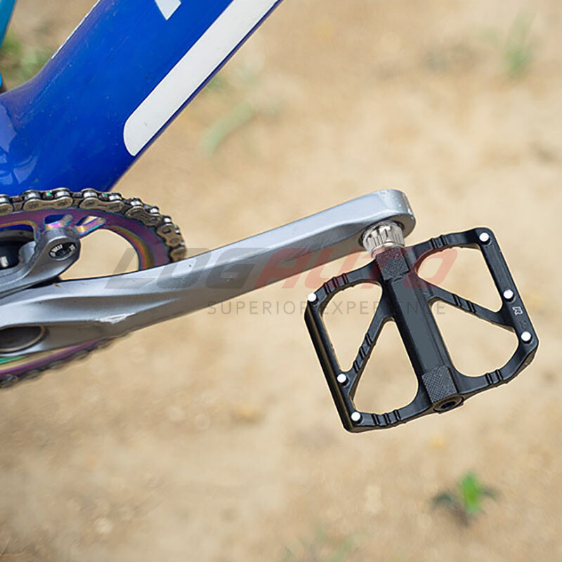 Non-Slip Bike Pedal DU Bearing Lightweight Road Pedals Sealed Flat Platform L+R
