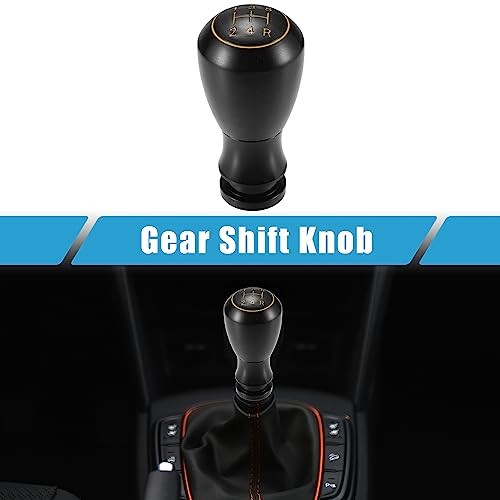 Car Truck 5 Speed Gear Shift Knob Universal 9cm 3.54″ Manual Transmission Black