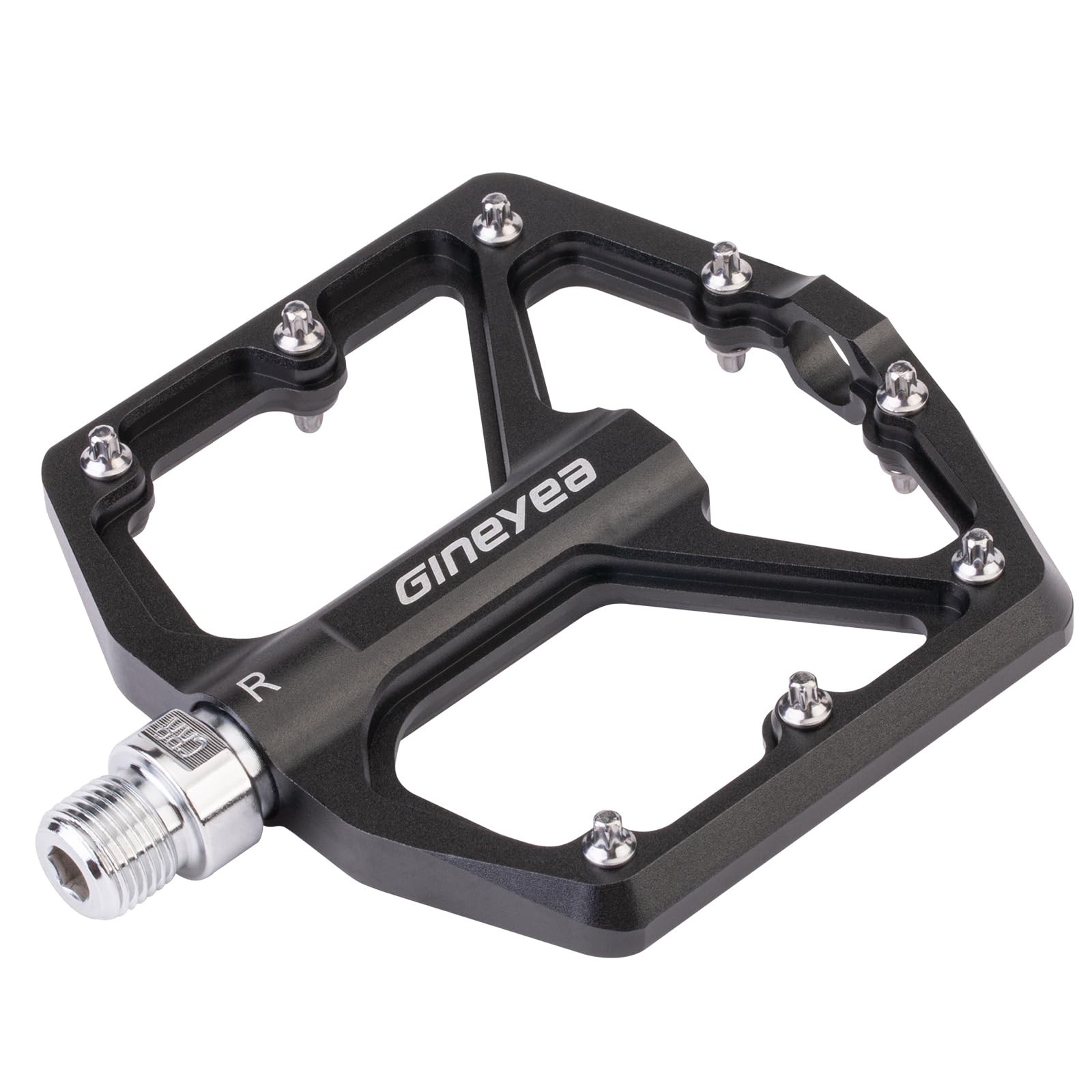 Gineyea Bike Pedals Universal Fit Bicycle Pedals Aluminum 9/16 Sealed Bearing