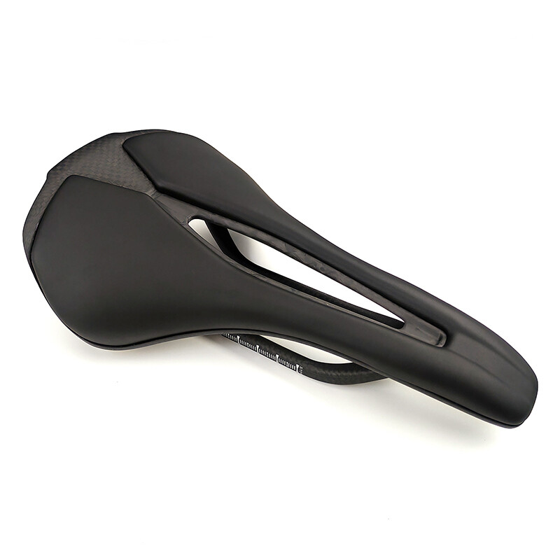 Carbon Fiber Saddle Leather Mountian Road Bike Seat 7×9 Oval Rail 250*140mm 115g