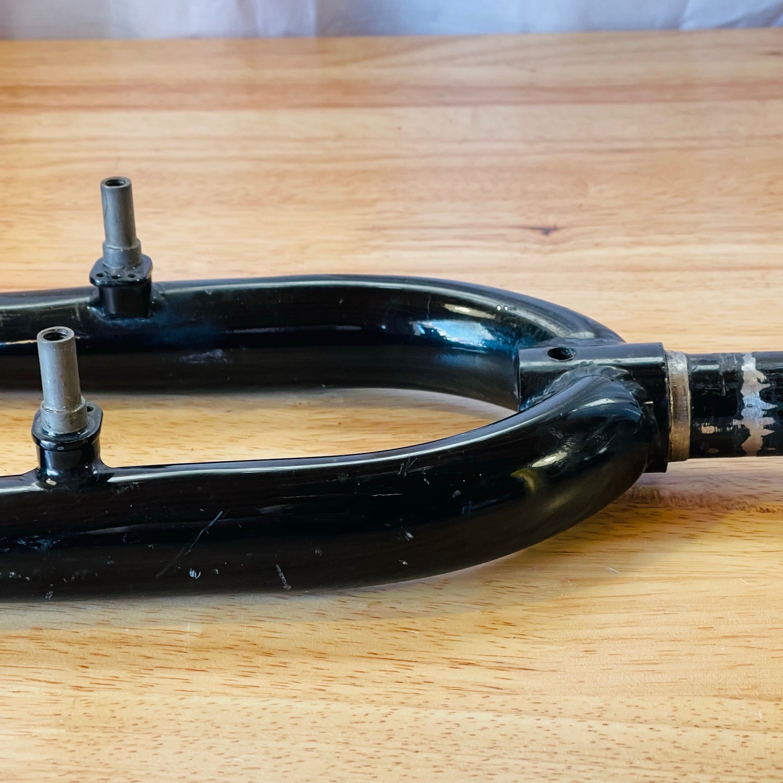 Steel Mountain Bike Fork 1-Inch Threaded 26 209 Steerer 390 AtoC Black 