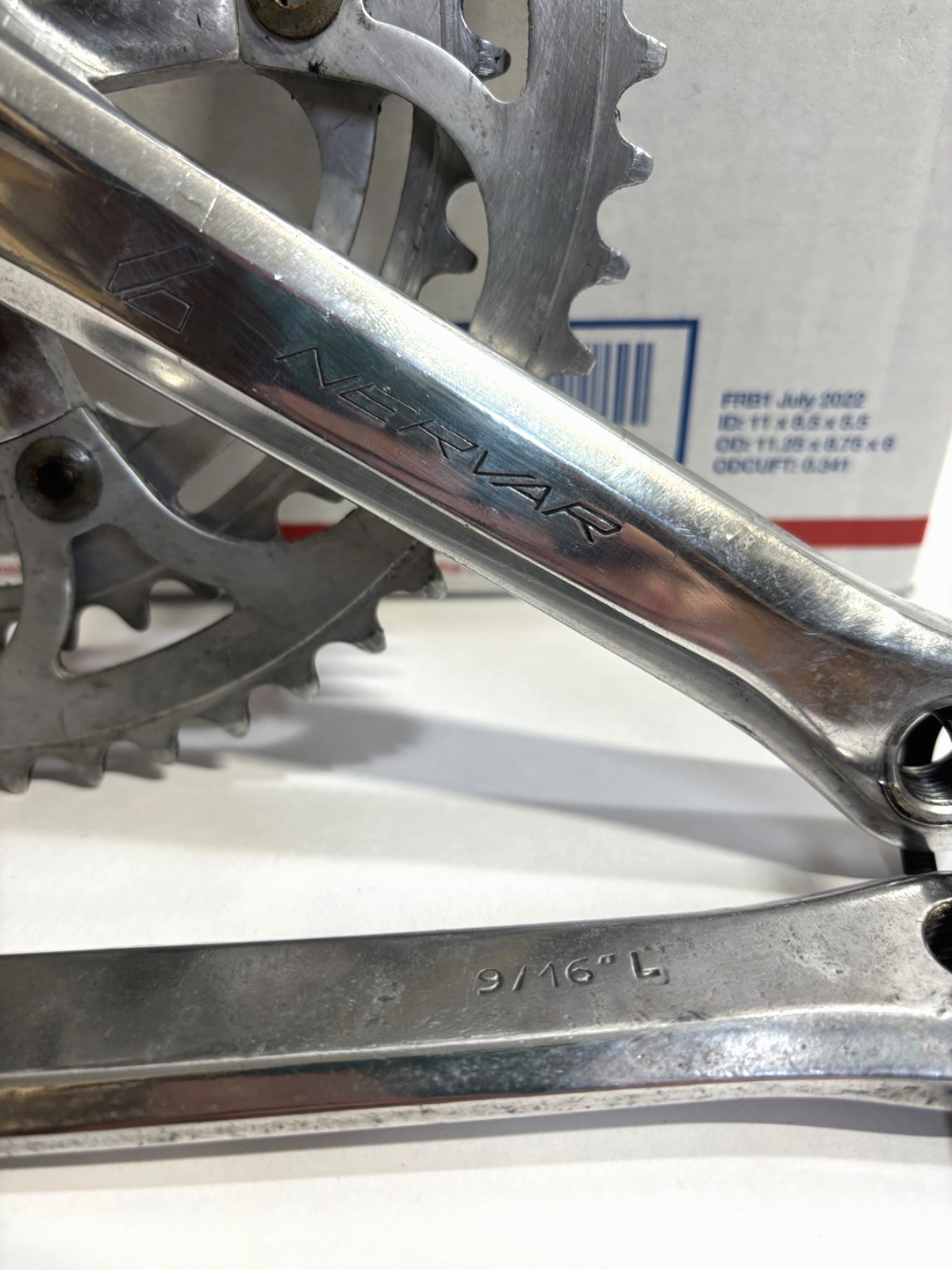 Nervar Vintage Road Touring Bike 170mm Double Cranks Crankset 52/42