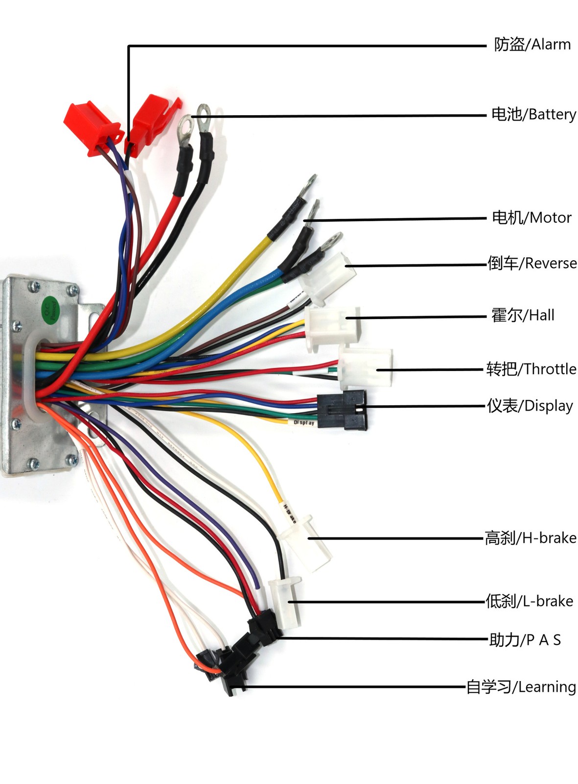 36V/48V/52V/60V 1500W 45A BLDC DC Motor Brushless Controller With LCD Display