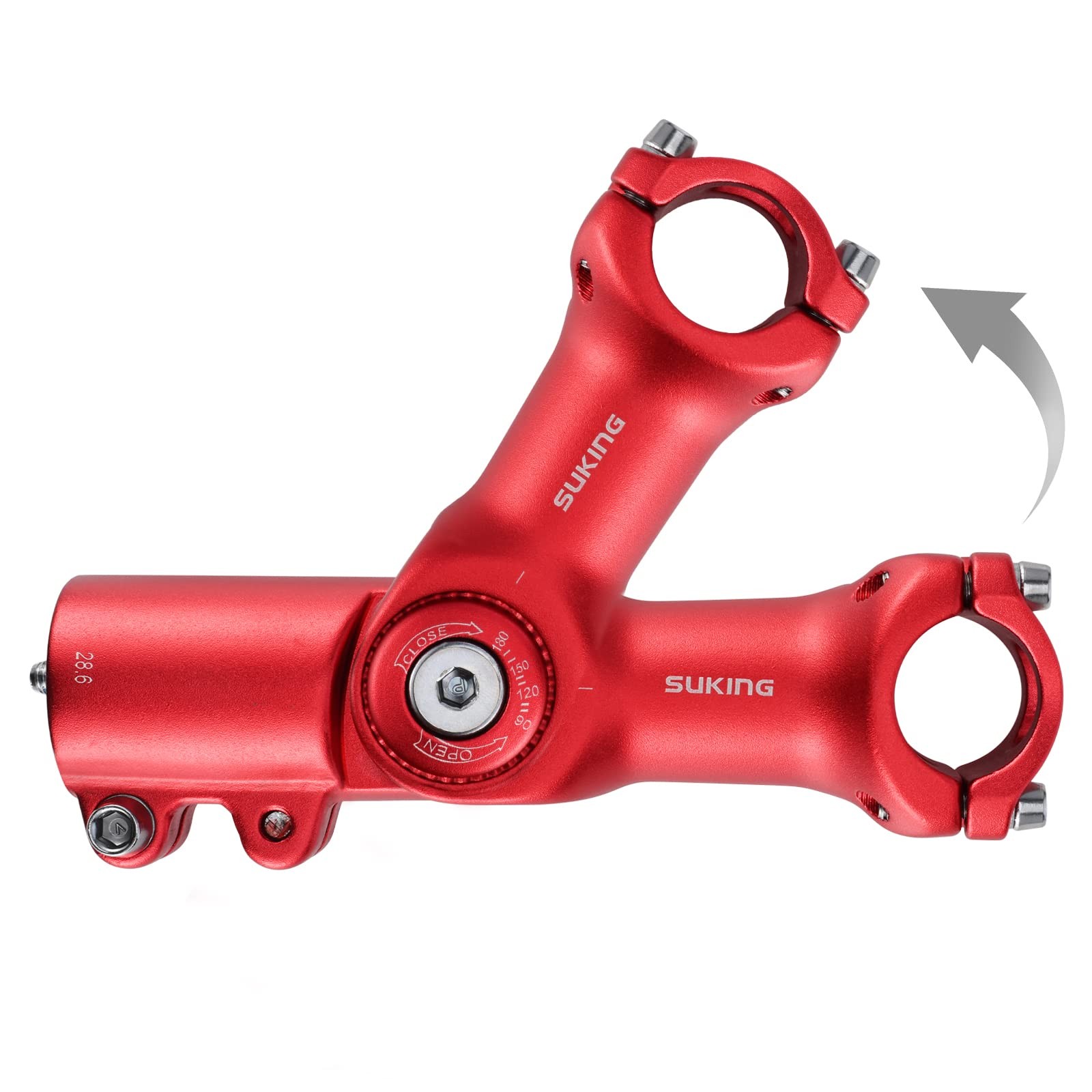 Adjustable Stem 31.8 60mm/80mm/93mm 090 Degree Adjustable MTB Stem Handlebar…