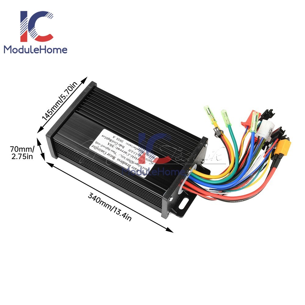 36V48V64V 30A Sine Wave Brushless Motor Controller 750-1500W Driver S866 LCD