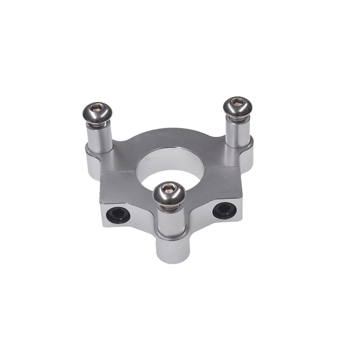 Silver 1″ / 1.5″ CNC Adapter Fit 49/50/66/80cc 2-Stroke Motorized Bicycle Bike