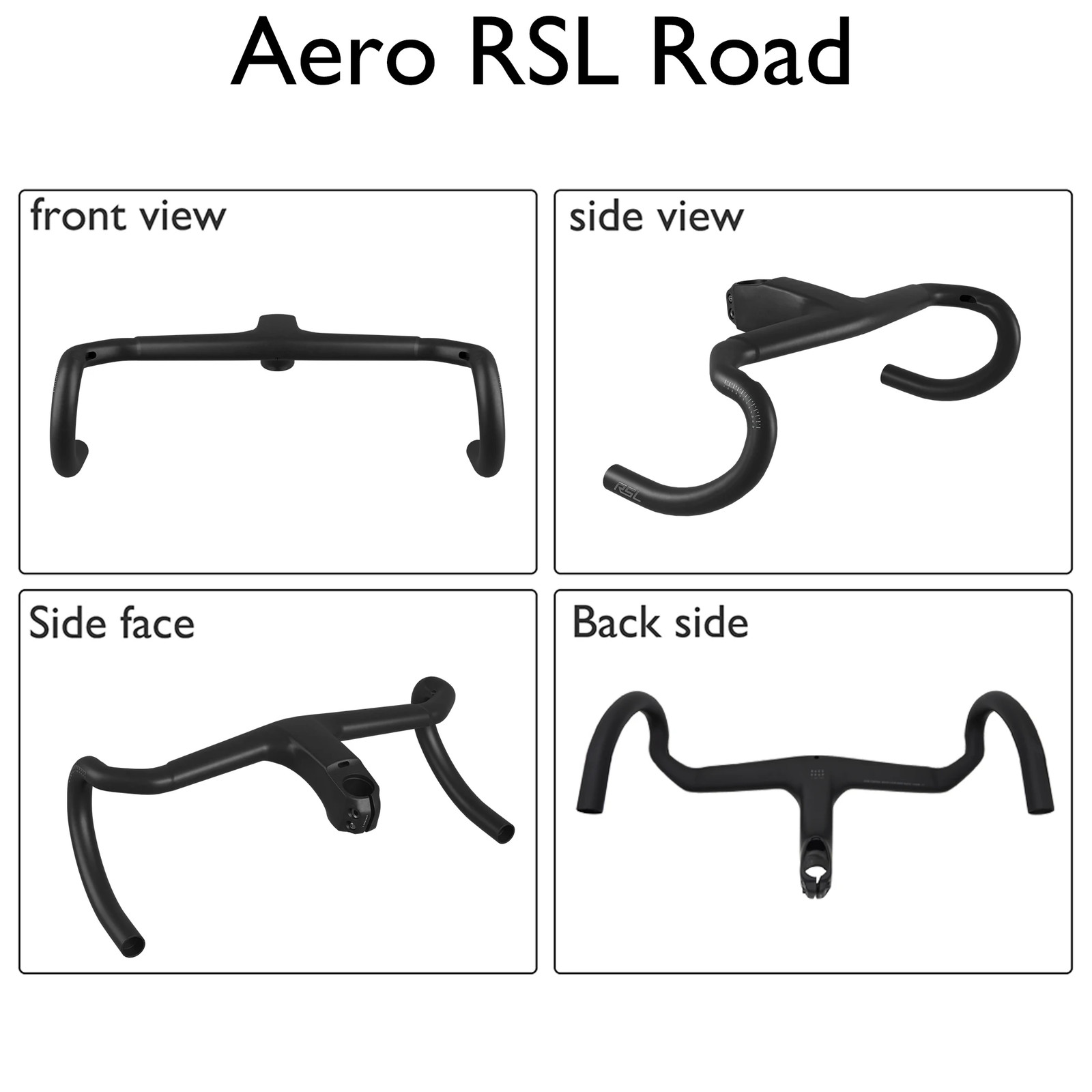 -7 Degree Carbon Aero Road Integrated Drop Bar 28.6mm Clamp for Racing Bike
