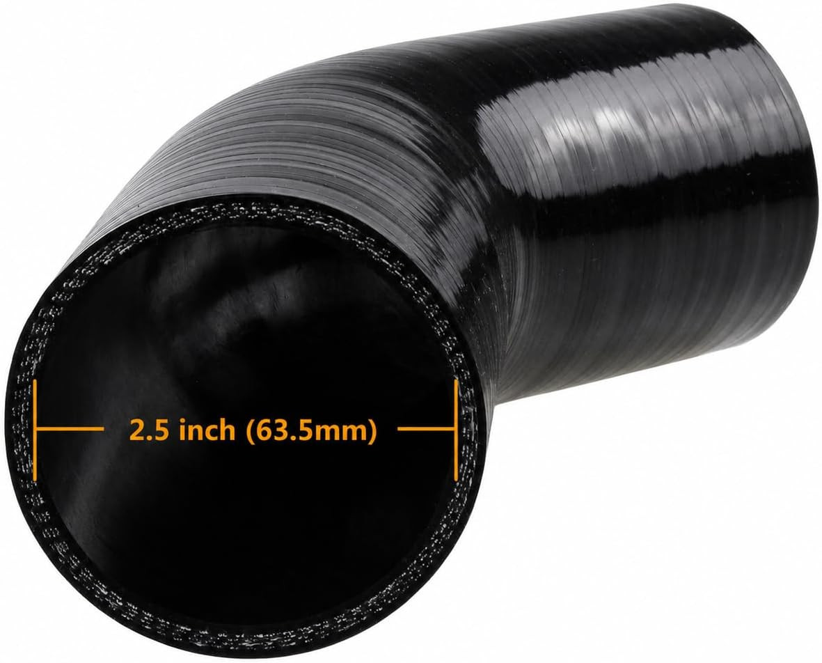 45 Degree Elbow ID: 2.5″ (63Mm) 4-Ply 5Mm Thickness High Performance
