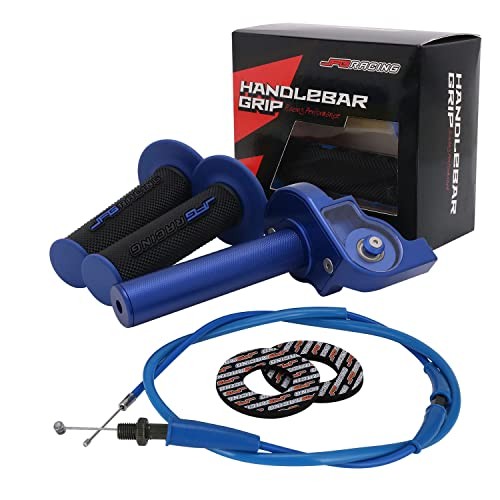 Motorcycle Throttle Assembly,7/8″ 22mm Quick Twist Throttle Grips Normal Blue