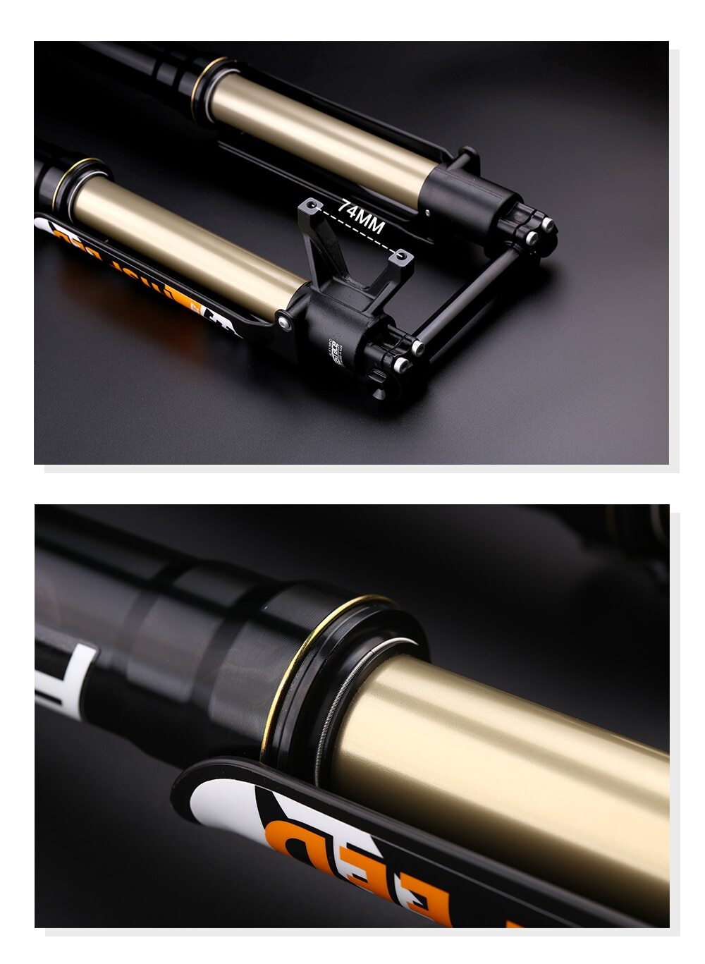 MTB Bicycle Inverted Oil Air Suspension Fork 26/27.5/29Inch E-bike DH Front Fork