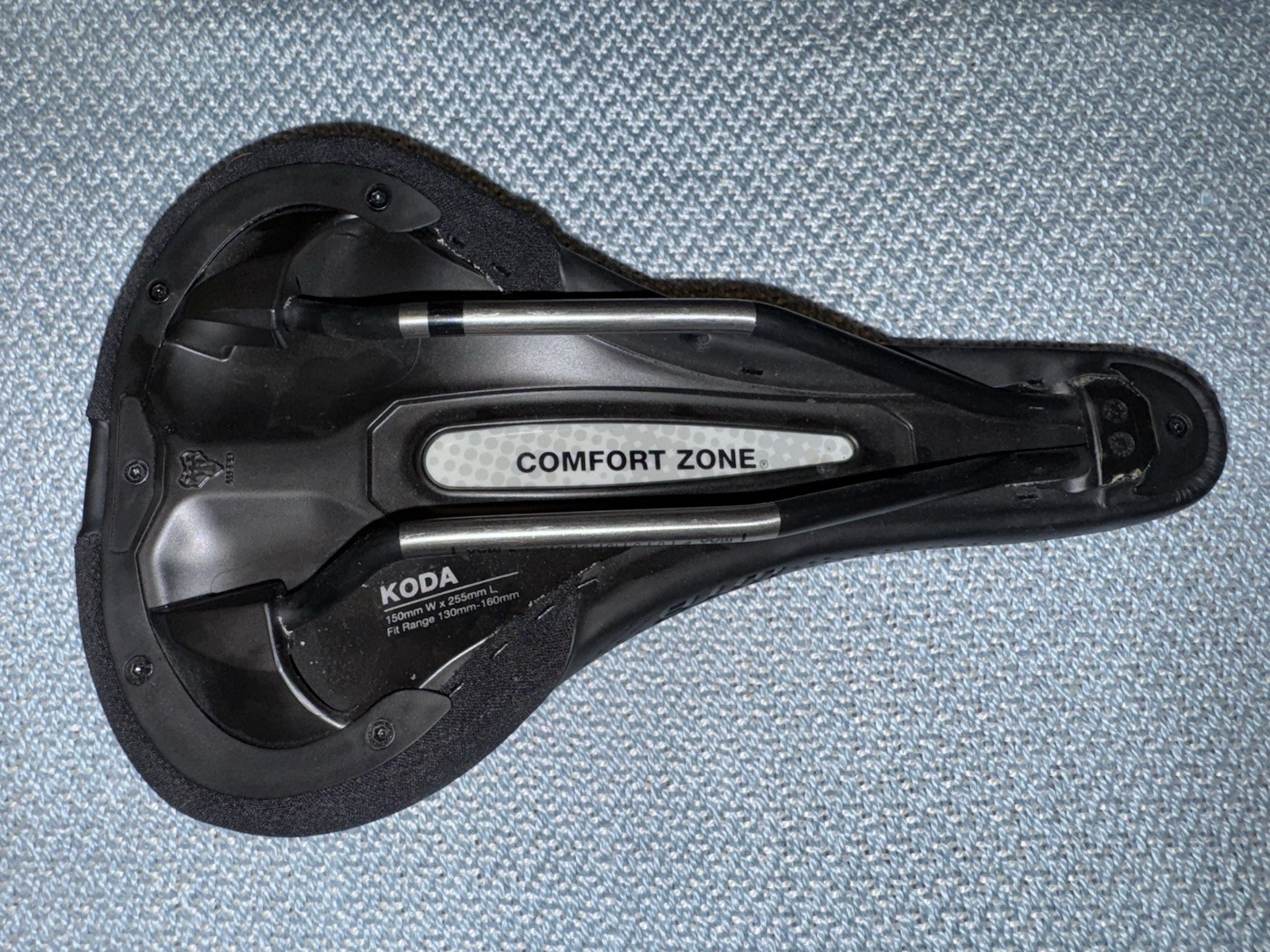 WTB Koda Bicycle Saddle, Black, 255mm Width, Steel Rails