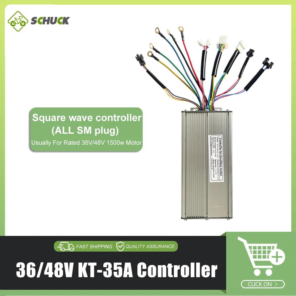 15A-50A E-bike Square Sine Wave Controller Use for 250W-3000W E-bile Motor