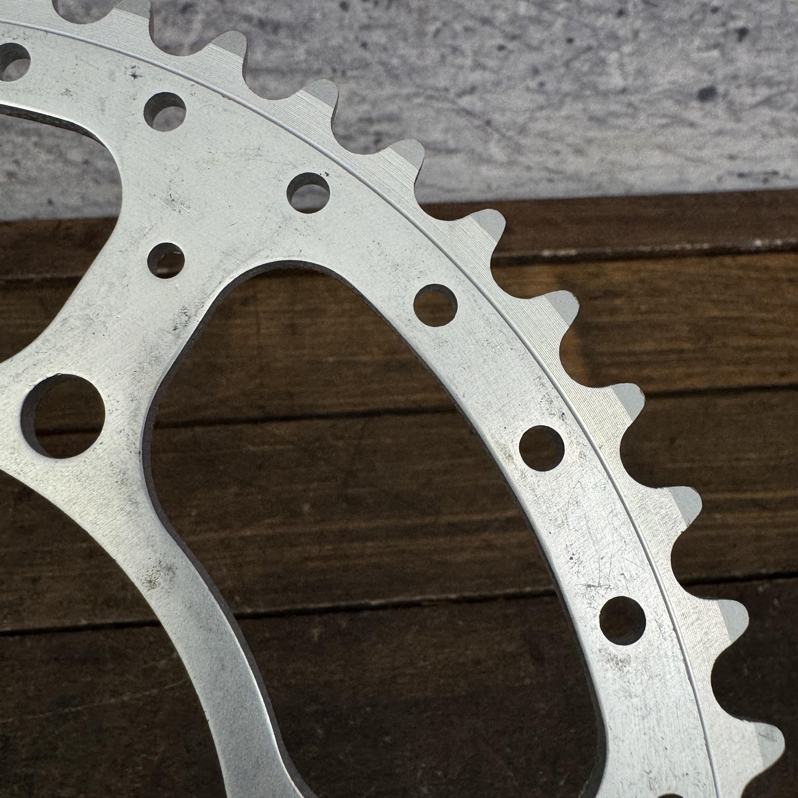 Vintage Stronglight 52T Chainring 116mm 6-Arm NOS Drilled Aluminum Road Bike