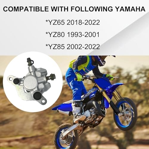 Rear Brake Caliper with Pads Direct Replacement Compatible with Yamaha YZ85