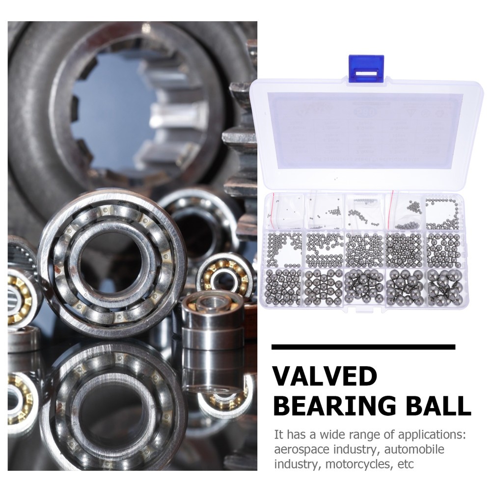580Pcs Stainless Steel Balls Durable Bearing Steel Balls for Home Use Silver