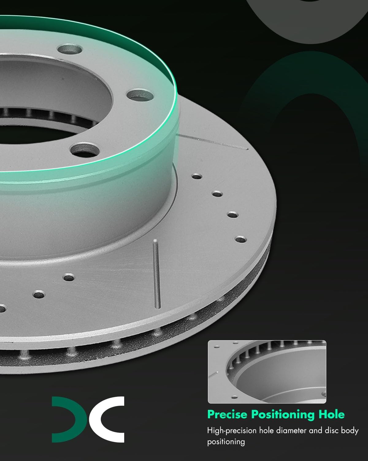 Scitoo Disc Brake Rotors Kits 31165 Front Vented Brake Rotors Fit For Toyota