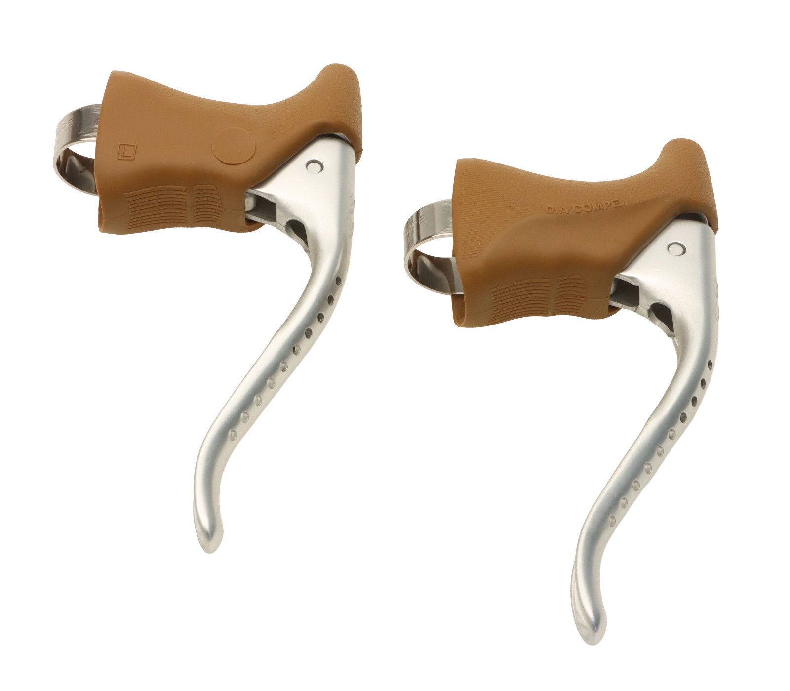 Dia-Compe Gran Compe 202H Brake Levers /w Hoods & CNC Holes PAIR GC202H NEW NOS