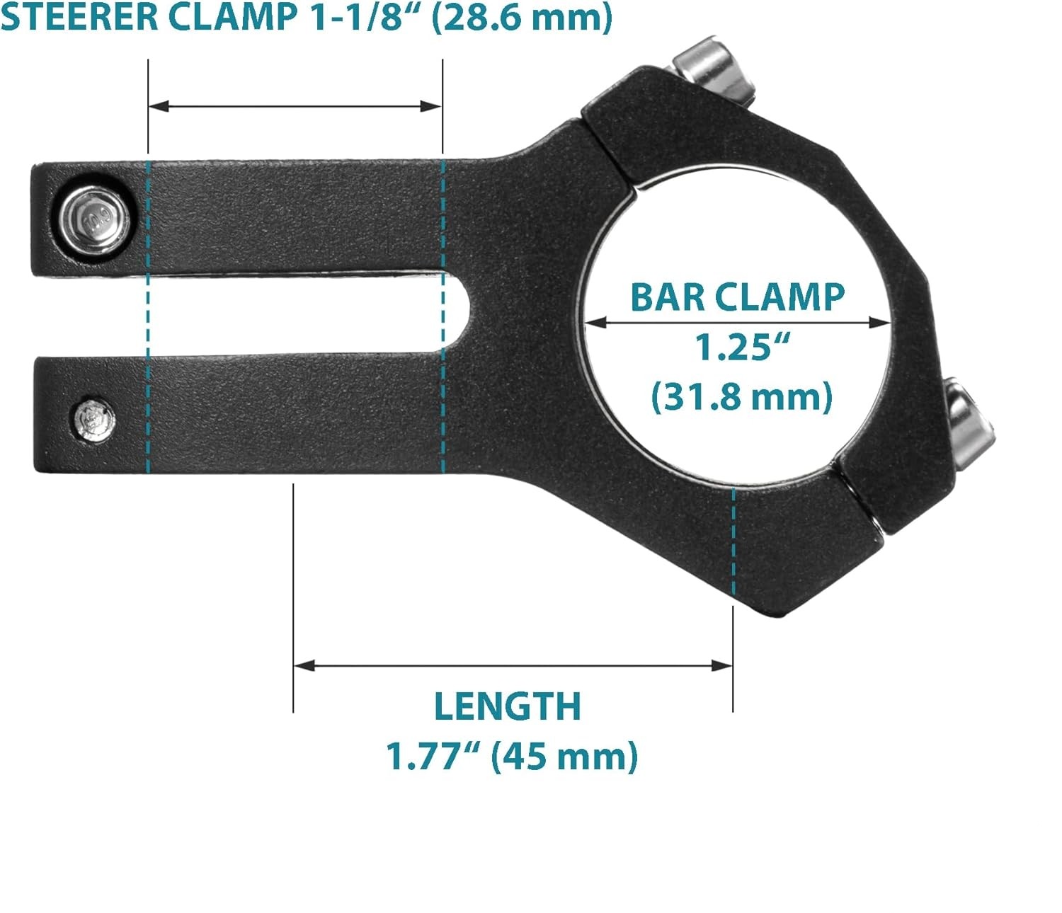MTB Cycling Mountain Bike Stem Short Handlebar Stem Aluminum alloy US
