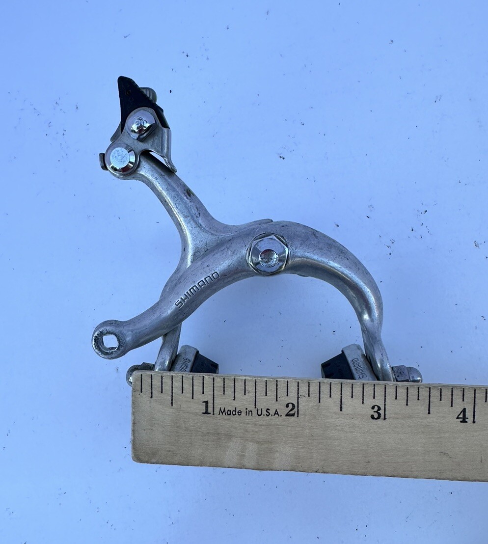 Vintage Shimano BR-Z57 Silver Aluminum Side Pull Road Bike Caliper Brake Set