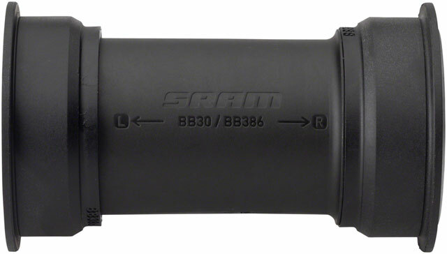 SRAM DUB PressFit BB386 Bottom Bracket – 386 EVO, 86mm, Road, Black
