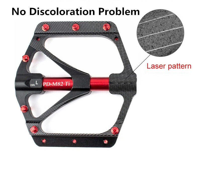 PROMEND MTB Road Bike Titanium Pedals Ultralight 9/16inch 3 Palin Bicycle Pedals
