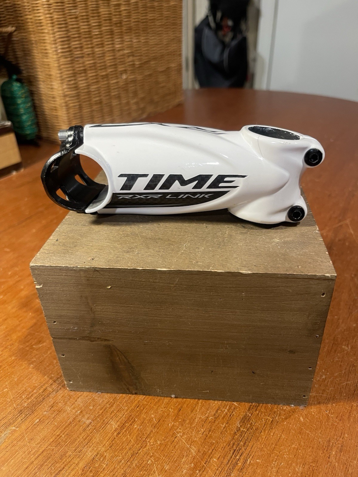 Time RXR Link White 100mm Carbon 31.8mm Stem 1 1/8″