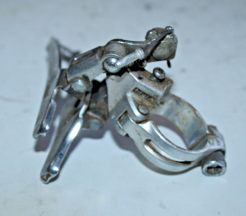 Vintage Shimano Altus Front Rear Derailleurs 2×7 Medium Reach Silver VTG Road :)
