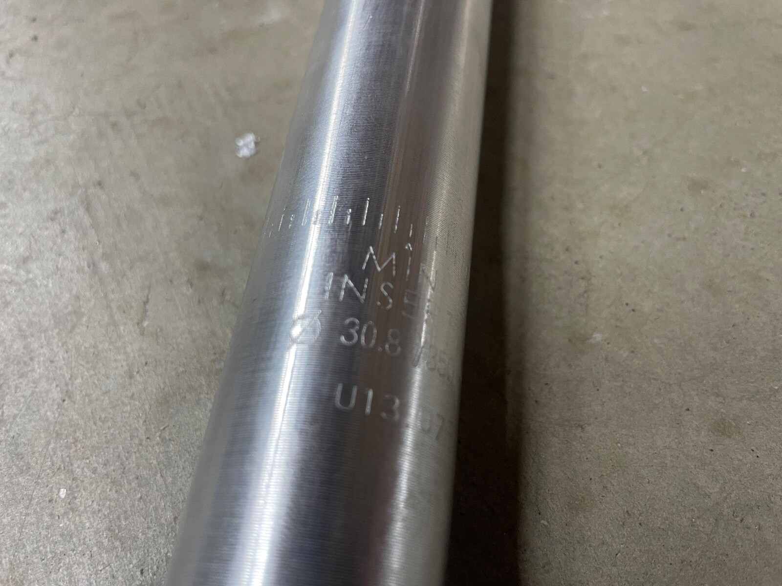 Kalloy 30.8mm Silver Seatpost 350mm Long