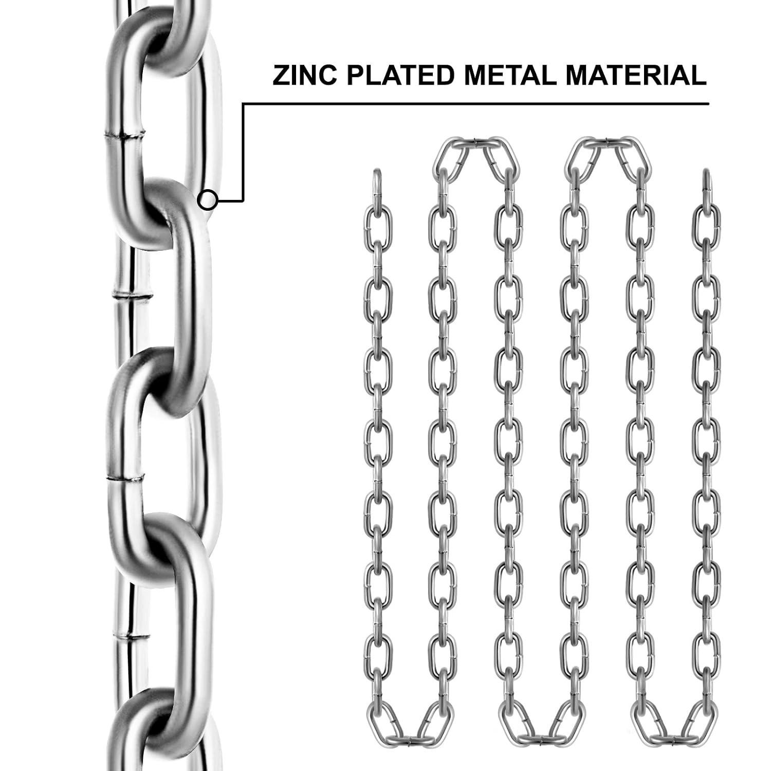Grade 30 Chain 3/16 Inch by 100Ft Length Grade 30 Proof Coil Chain Zinc Plate…