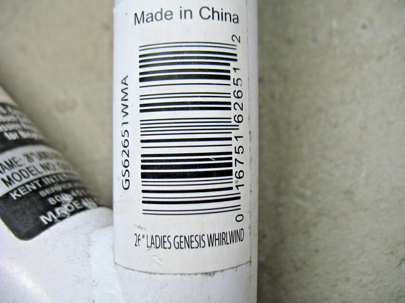 Bike Cable Guide Bottom Bracket from a 26″ Genesis Whirlwind Mountain Bike-USED
