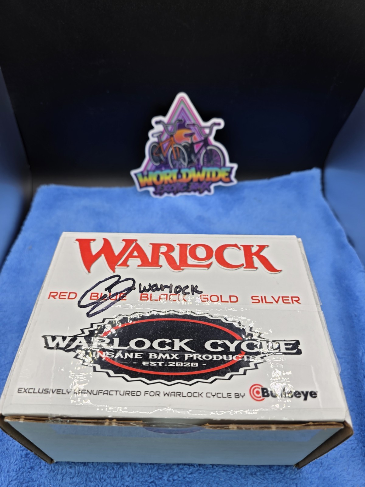 BULLSEYE 🎯WARLOCK Signed BMX Seatclamp Limited Edition #/25 GT SE bike Haro