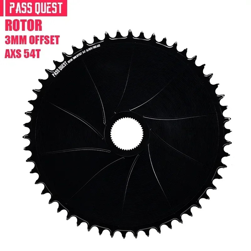 3mm Offset Round Narrow Wide Chainring 42-54T for Gravel Bike Crank 12 Speed