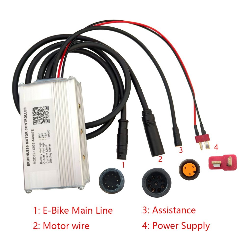 Brushless Motor Controller X032-AA007E 36V 16A Electric Bike Conversion Kit 2HAO