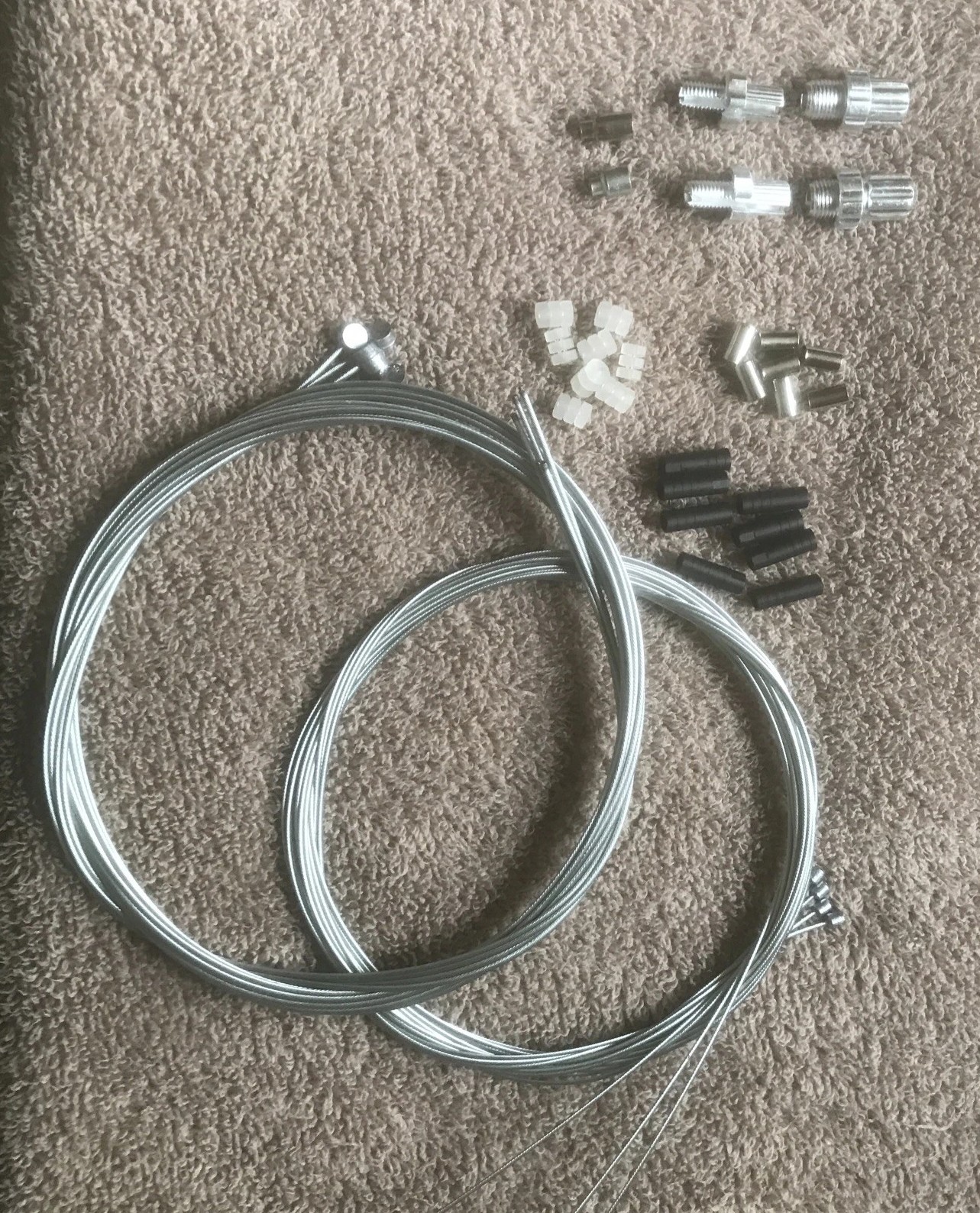 37pcs bike brake & shifter cable set complete inner replacement kit.bmx/mountain