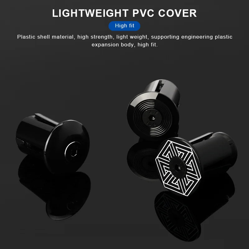 Bicycle Bar Ends Plug Caps Expanding Adjustable Locking Handlebar End Plugs Plas
