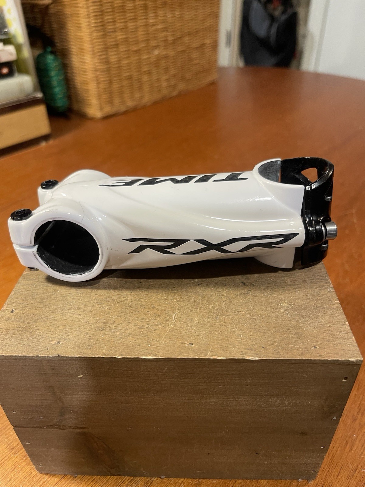 Time RXR Link White 100mm Carbon 31.8mm Stem 1 1/8″