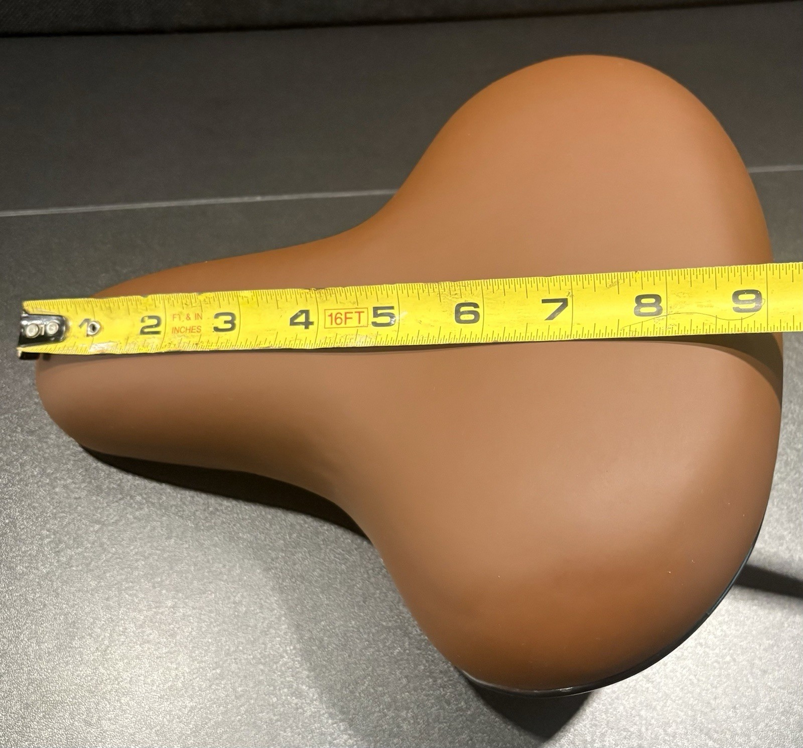 Cruiser Bicycle seat 9.5” long X 8” wide brown Brand New Free Shipping Included