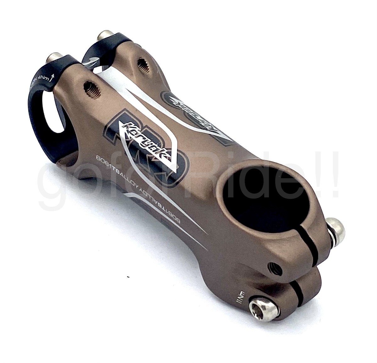 New Shimano PRO KORYAK Bike Stem,1-1/8″,+/- 10 Degree, 31.8x110mm,Brown/Black