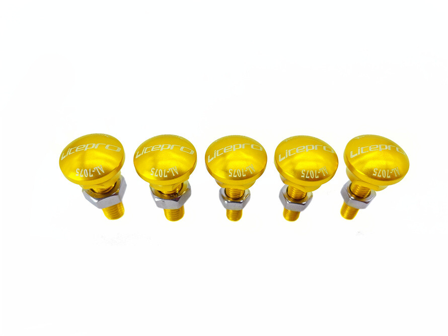 Litepro alloy front / rear wheel / cable secure locking bolts for Birdy 2 3 P40