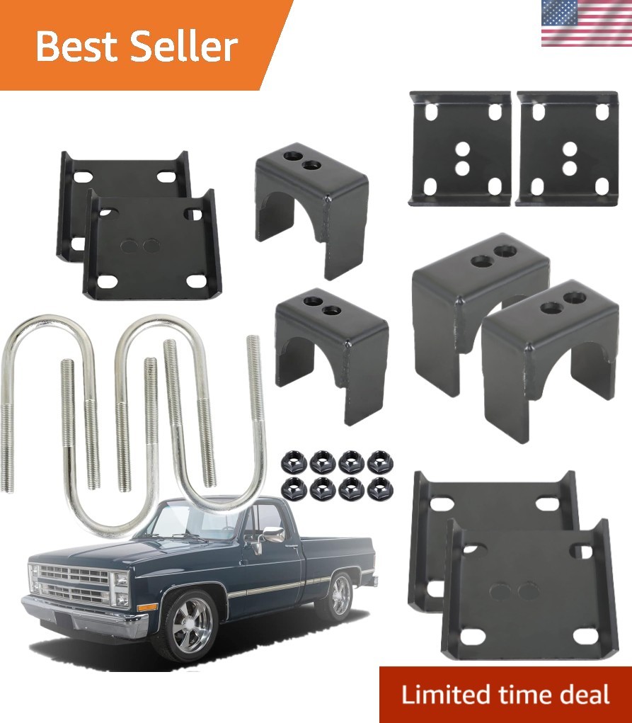 Rear Axle Flip Kit 5 Inch Drop Replacement for 1973-1987 C1500 C10 C15 Pickup…