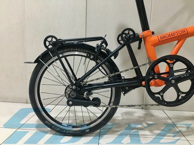 Aolly Rear Rack / EZ Easy wheels for Brompton Bicycle