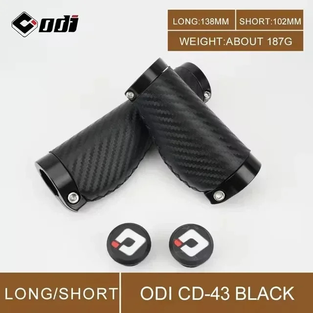 MTB Bike Handlebar Grips Ergonomic Rubber Anti Slip Long Short Bicycle Grips