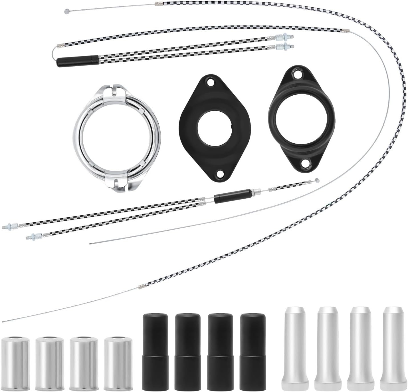 BMX Gyro Brake Cables Front/Rear with Spinner Rotor – Heat-Resistant Stainless