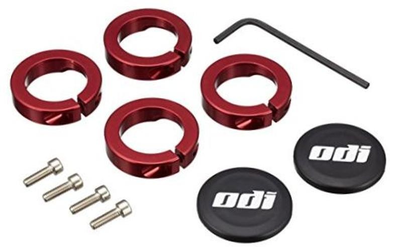 ODI Bicycle Grips Clamp Ring for Lock-On System Red/Black