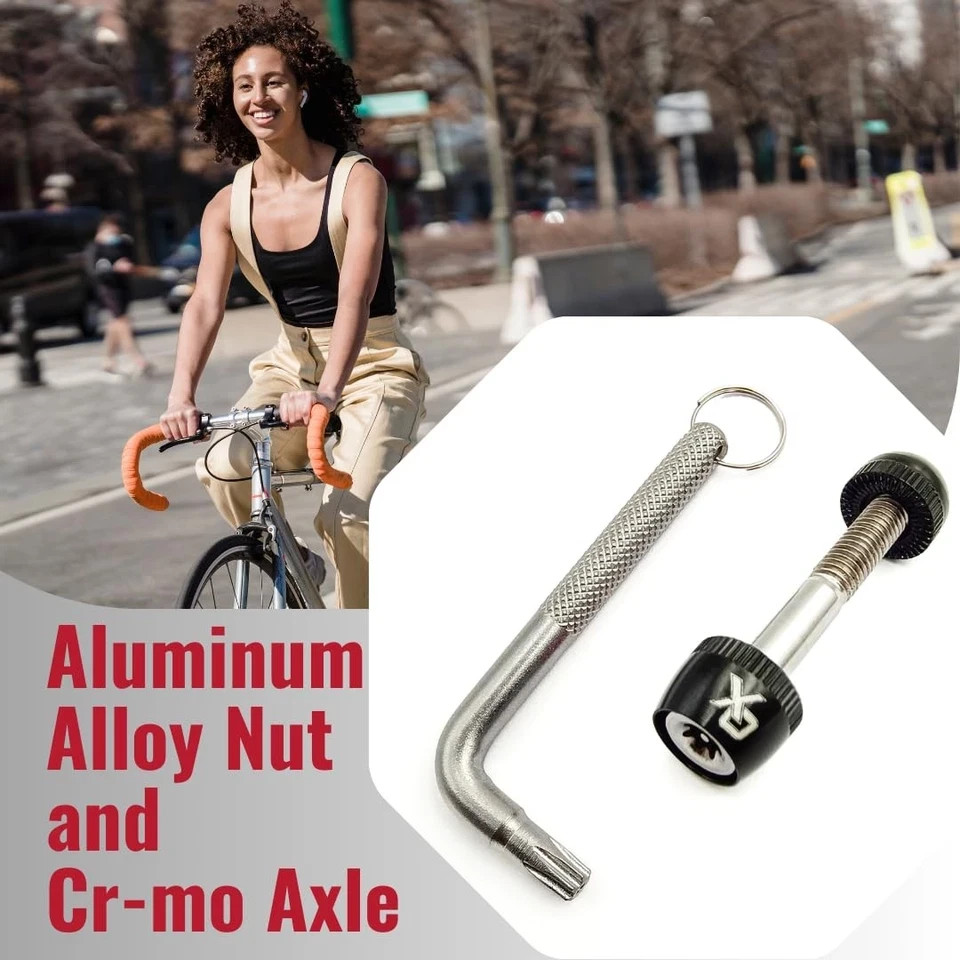 ONIPAX Bike Binder Bolt Alloy Seatpost Clamp One Size, Anti-Theft(Black)