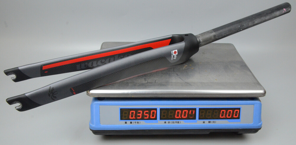 700C Rigid Cycling Forks Full Carbon Fiber Road Bicycle Fork Rim Brake 1-1/8 in