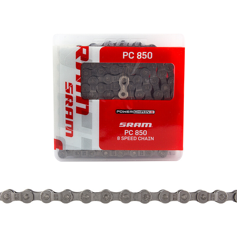 SRAM PC-850 5, 6, 7, 8-SPEED ROAD/MTB BIKE CHAIN 1/2″ x 3/32″ 114L FITS SHIMANO