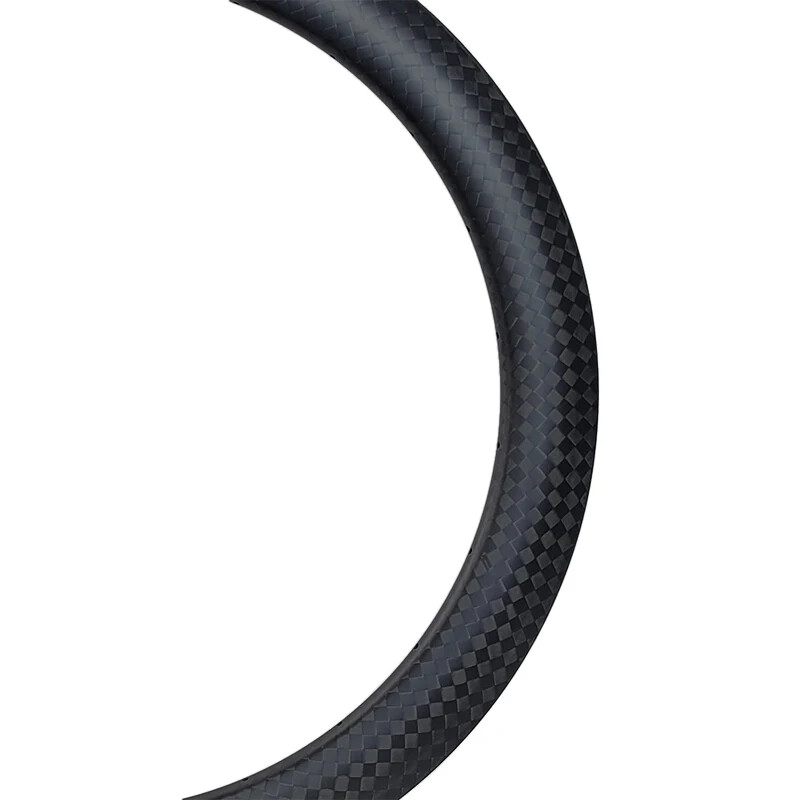 Gravel Road Dsic Bike Carbon Rim 700c 28mm Wide UD 3K 12K Clincher Tubeless